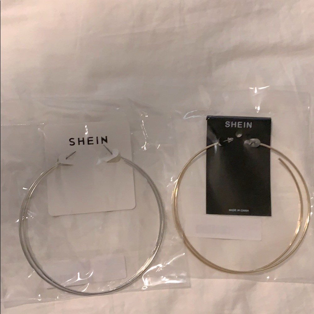 Large hoop earrings